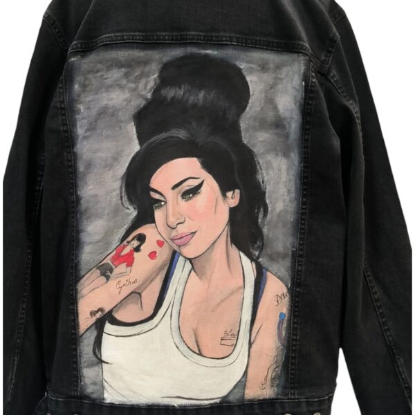 Amy Winehouse cazadora pintada- por encargo