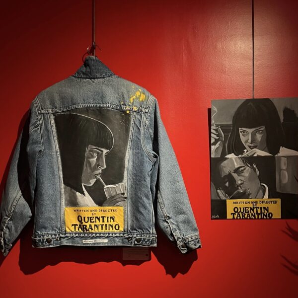 Mia wallace cazadora pintada