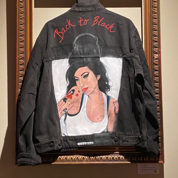 Amy cazadora pintada a mano talla M unisex